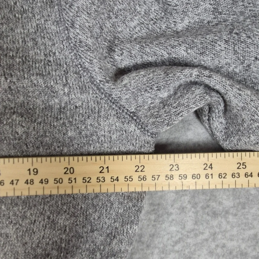 Banana Republic Zip Sweater Jacket Mens Large Gray Marl Mixed Media
